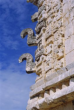 Nunnery Quadrangle at Mayan site of Uxmal, Yucatan, Mexico, Central America