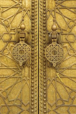 Architectural detail, Royal Palace, Fez, Morocco, North Africa, Africa