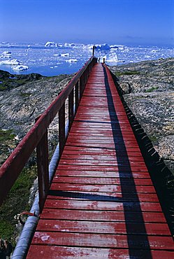 Icebergs from the icefjord, Ilulissat, Disko Bay, Greenland, Polar Regions