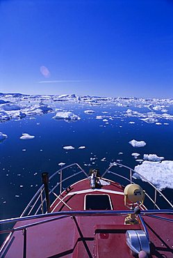 Icebergs from the icefjord, Ilulissat, Disko Bay, Greenland, Polar Regions