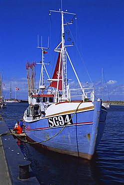 Fishing boat, island of Aero, Denmark, Scandinavia, Europe