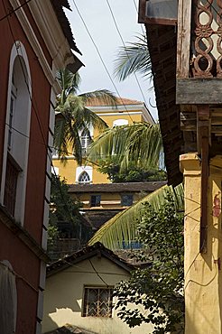 In the Latin quarter of Panaji, formerly known as Panjim, Goa, India, Asia