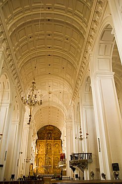 Se Cathedral, thought to be Asia's biggest church, UNESCO World Heritage Site, Old Goa, Goa, India, Asia