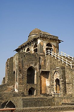 The Jahaz Mahal or Ships Palace in the Royal Enclave, Mandu, Madhya Pradesh state, India, Asia