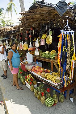 Food vendors, Manuel Antonio, Costa Rica, Central America