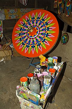 The crafts town of Sarchi famous for its decorative painting and ox carts, Central Highlands, Costa Rica, Central America