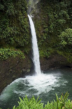 The Peace waterfall on the slopes of the Poas Volcano, Costa Rica, Central America