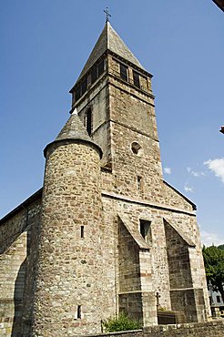 Old church in St. Etienne de Baigorry, Basque country, Pyrenees-Atlantiques, Aquitaine, France, Europe