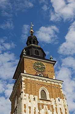 Town Hall Tower (Ratusz), Main Market Square (Rynek Glowny), Old Town District (Stare Miasto), Krakow (Cracow), UNESCO World Heritage Site, Poland, Europe