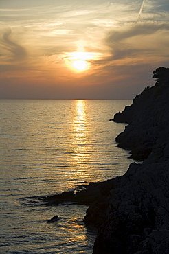 Sunset, Assos, Kefalonia (Cephalonia), Ionian Islands, Greece, Europe