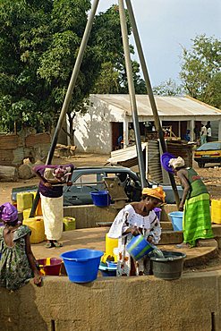 Communal well, near Banjul, Gambia, West Africa, AFrica