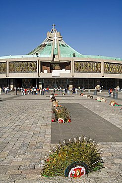 Basilica de Guadalupe, a famous pilgrimage centre, Mexico City, Mexico, North America