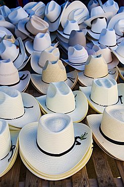 Hats, market day at Zaachila, Oaxaca, Mexico, North America