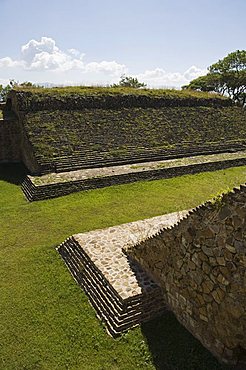 The ball court, the ancient Zapotec city of Monte Alban, UNESCO World Heritage Site, near Oaxaca City, Oaxaca, Mexico, North America