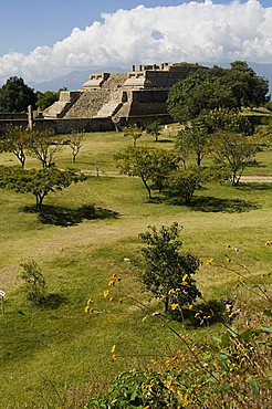 Building 5, the ancient Zapotec city of Monte Alban, UNESCO World Heritage Site, near Oaxaca City, Oaxaca, Mexico, North America