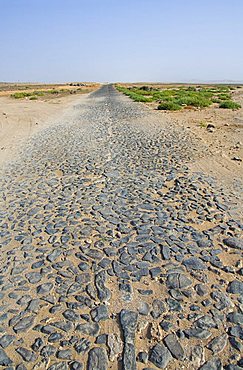 Cobblestone roads, Boa Vista, Cape Verde Islands, Africa