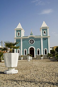 Roman Catholic church, Sao Filipe, Fogo (Fire), Cape Verde Islands, Africa