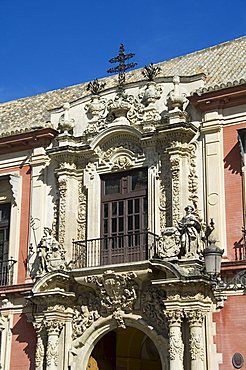 The archbishops palace, Plaza Virgen de los Reyes, Santa Cruz district, Seville, Andalusia, Spain, Europe