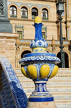 Plaza de Espana erected for the 1929 Exposition, Parque Maria Luisa, Seville, Andalusia, Spain, Europe