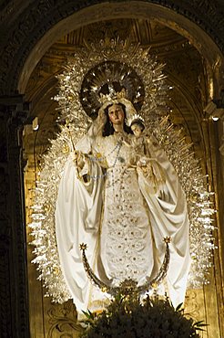 Chuch of Maria la Blanca, Santa Cruz district, Seville, Andalusia, Spain, Europe