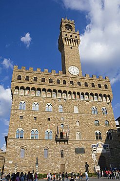 Palazzo Vecchio on the Piazza della Signoria, UNESCO World Heritage Site, Florence (Firenze), Tuscany, Italy, Europe