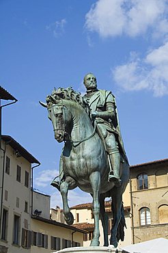 Statue on the Piazza della Signoria, Florence (Firenze), Tuscany, Italy, Europe