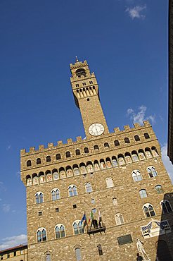 Palazzo Vecchio on the Piazza della Signoria, UNESCO World Heritage Site, Florence (Firenze), Tuscany, Italy, Europe