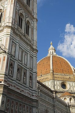 Duomo (Cathedral) and Campanile di Giotto, UNESCO World Heritage Site, Florence (Firenze), Tuscany, Italy, Europe