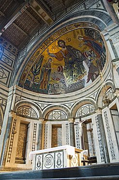 San Miniato al Monte church in the Oltrarno district, Florence (Firenze), Tuscany, Italy, Europe