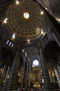 Interior of the Duomo (Cathedral), Siena, Tuscany, Italy, Europe