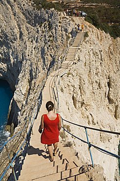 Porto Katsiki beach, west coast of Lefkada (Lefkas), Ionian Islands, Greek Islands, Greece, Europe