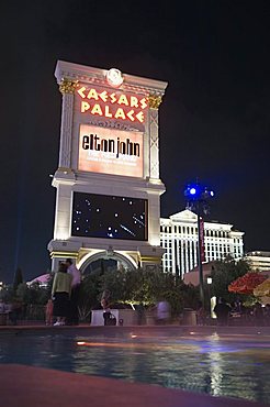 Caesar's Palace sign, Las Vegas, Nevada, United States of America, North America