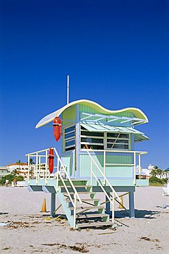 South Beach lifeguard station, Art Deco, Miami Beach, Florida, USA