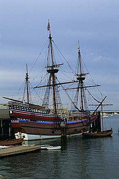 Mayflower tourist ship, Plymouth, Massachusetts, New England, United States of America, North America