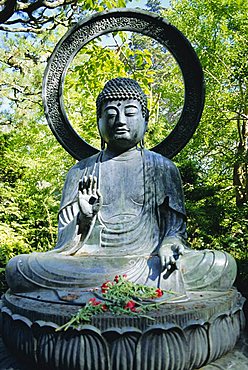 Buddha statue (1790), Japanese Tea Gardens, Golden Gate Park, San Francisco, California, USA