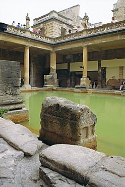 The Roman Baths, Bath, Avon, England, UK