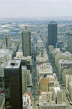 Aerial view of Johannesburg city centre