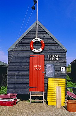 Fisherman's hut, Southwold, Suffolk, England, UK