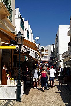 Street in the Old Town. Albufeira, Western Algarve, Portugal, Europe