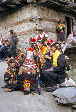 Kalash women, Upper North Territory, Pakistan, Asia