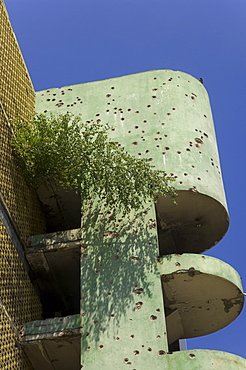 War damaged building, Sarajevo, Bosnia, Bosnia-Herzegovina, Europe