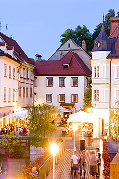 Evening dining, Ljubljana, Slovenia, Europe