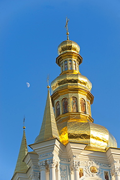 Kovnirs Bell Tower, Church of the Nativity of the Virgin, Pechersk Lavra, UNESCO World Heritage Site, Kiev, Ukraine, Europe