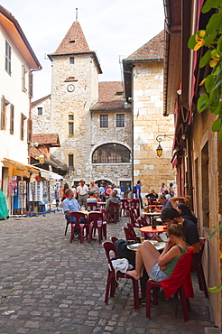 A view of the old town of Annecy, Haute-Savoie, France, Europe