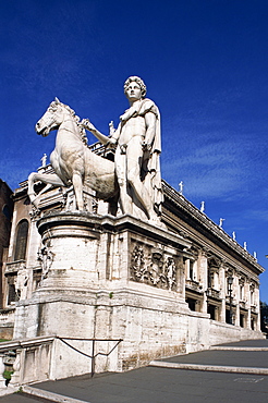 Castor and Pollux statue, Campidoglio, Rome, Lazio, Italy, Europe