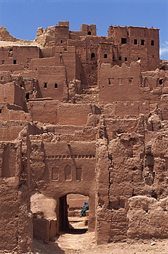 Exterior of the Kasbah at Ait Benhaddou, UNESCO World Heritage Site, Morocco, North Africa, Africa