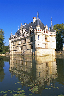 Azay le Rideau chateau, Loire Valley, UNESCO World Heritage Site, Centre, France, Europe