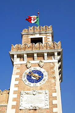 Tower, Arsenal, Venice, Veneto, Italy, Europe