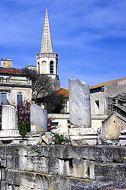 Roman Theatre, UNESCO World Heritage Site, Arles, Bouches-du-Rhone, Provence, France, Europe