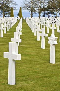 American Cemetery of the Second World War, site of D-Day landings, Colleville-sur-Mer, Calvados, Normandy, France, Europe